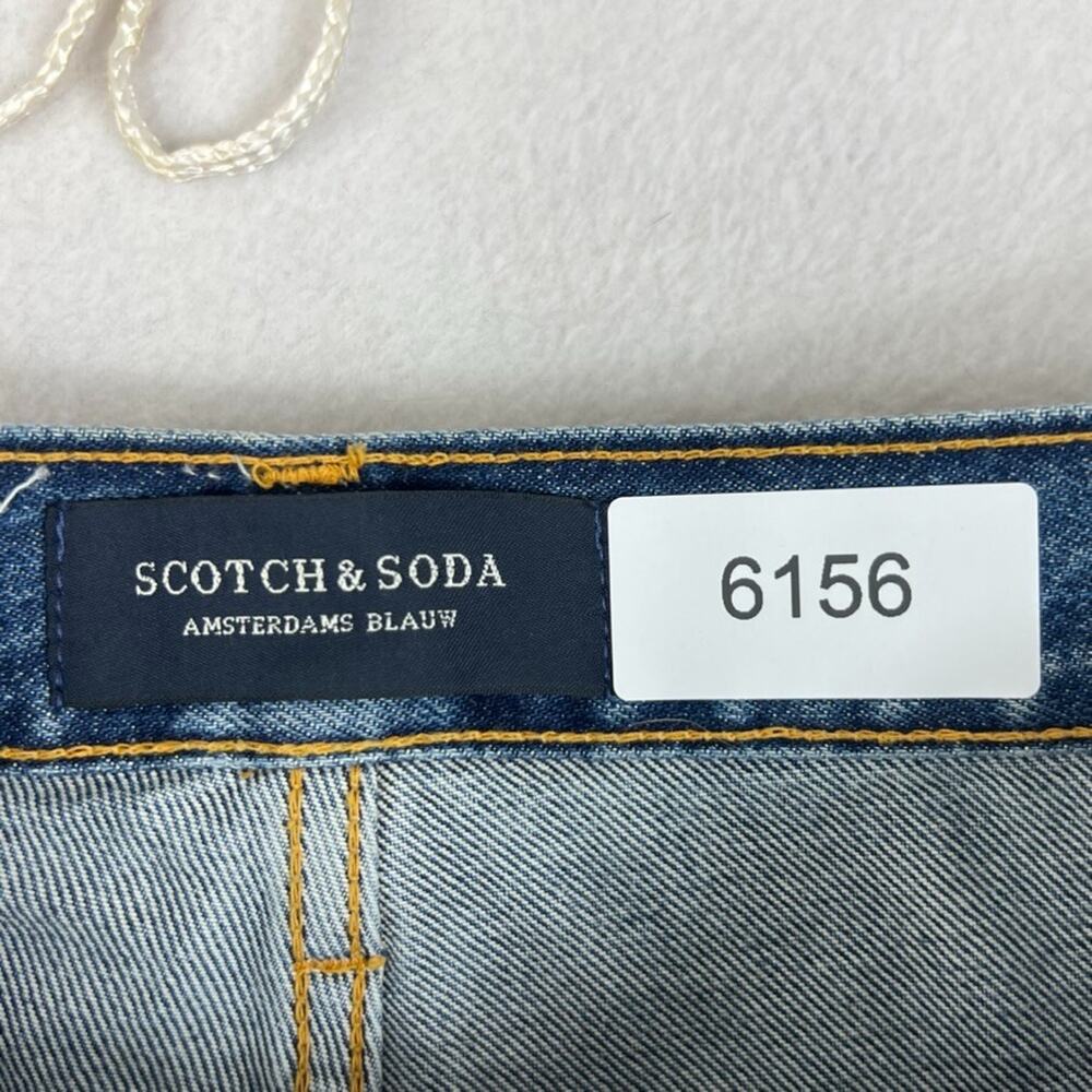 Scotch & Soda Mens Jeans 30/32 The Vert Medium Wash Straight Leg Organic Cotton - Picture 5 of 13